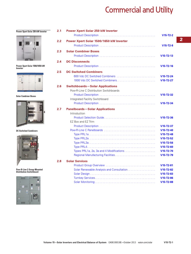 Eaton Power Inverter Photovoltaic System