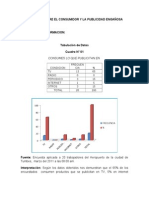 Encuesta Sobre El Consumidor y La Publicidad Engañosa