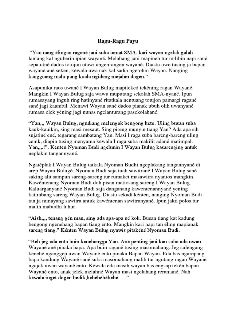 Contoh Pidarta Bahasa Bali tentang Budaya Bali