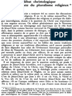 Jacques Dupuis Sj, Le Débat Christologique Dans Le Contexte Du Pluralisme Religieux NRT 113-6 (1991) p.853-863