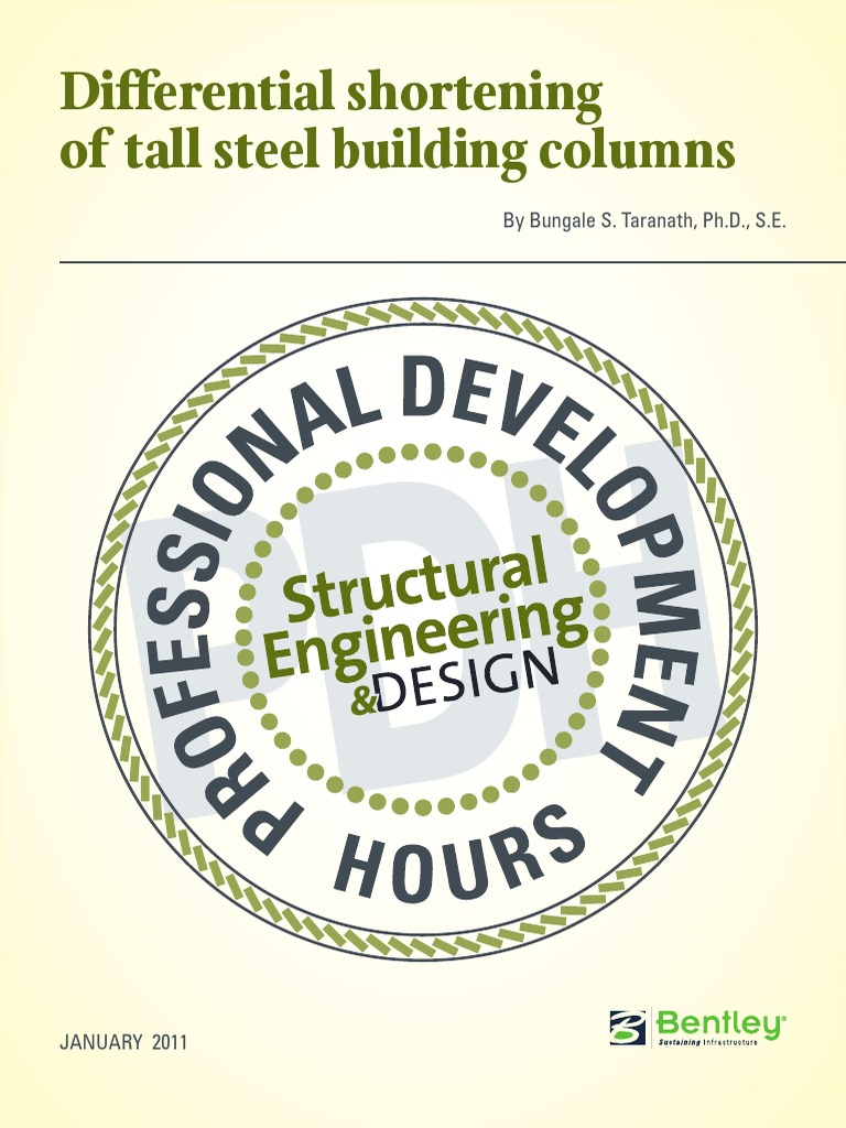 Diff Shortening of Tall Steel Building Columns Taranath PDF Column Area