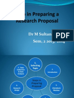 Steps in Preparing a Research Proposal