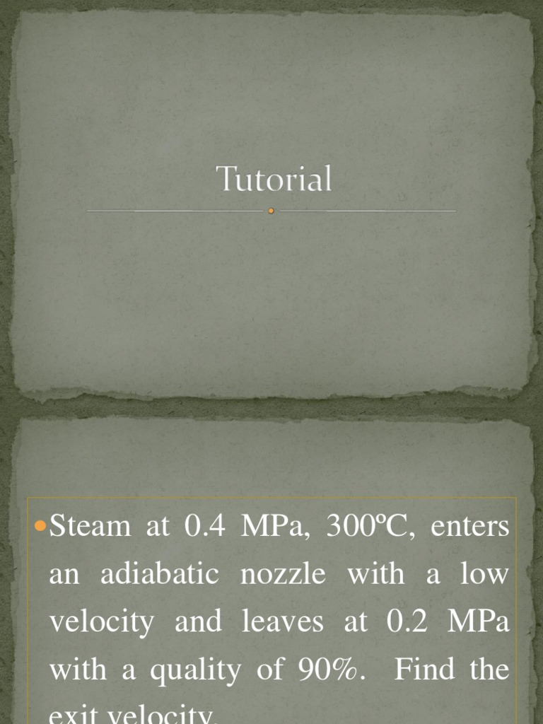Tutorial Thermodynamics | PDF