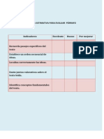 escala estimativa para evaluar  prrafo