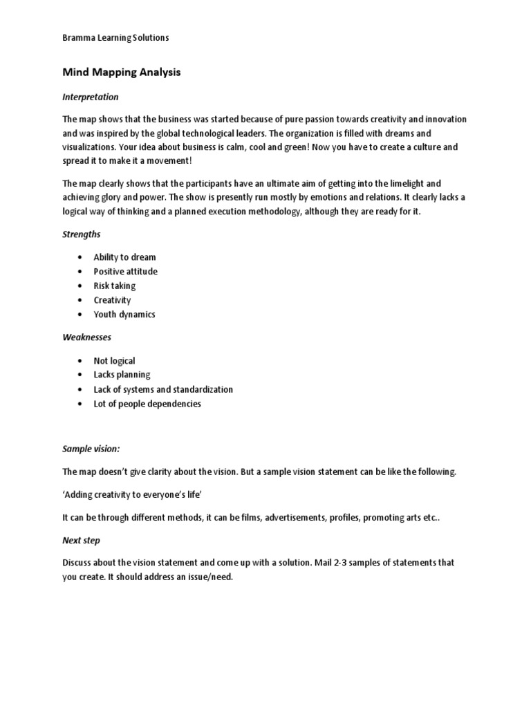 Mind Mapping Analysis | PDF
