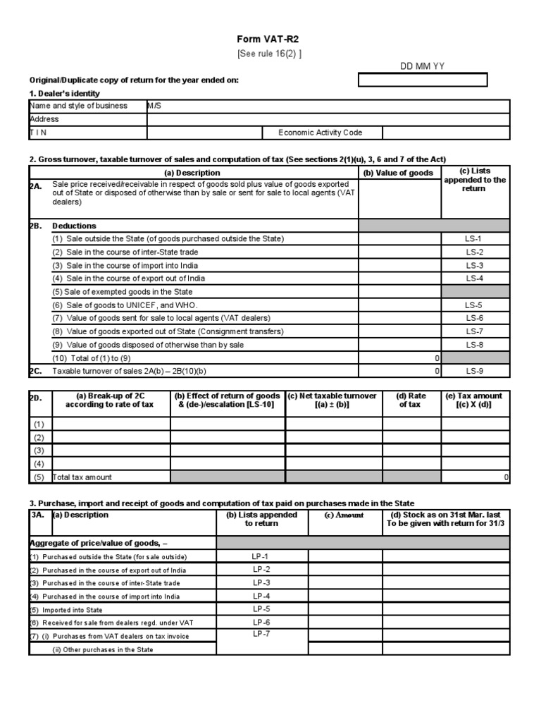 VAT-R2 Form Submission Guide | PDF | Value Added Tax | Taxes