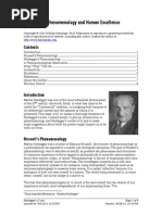 Heidegger's Phenomenology and Human Excellence