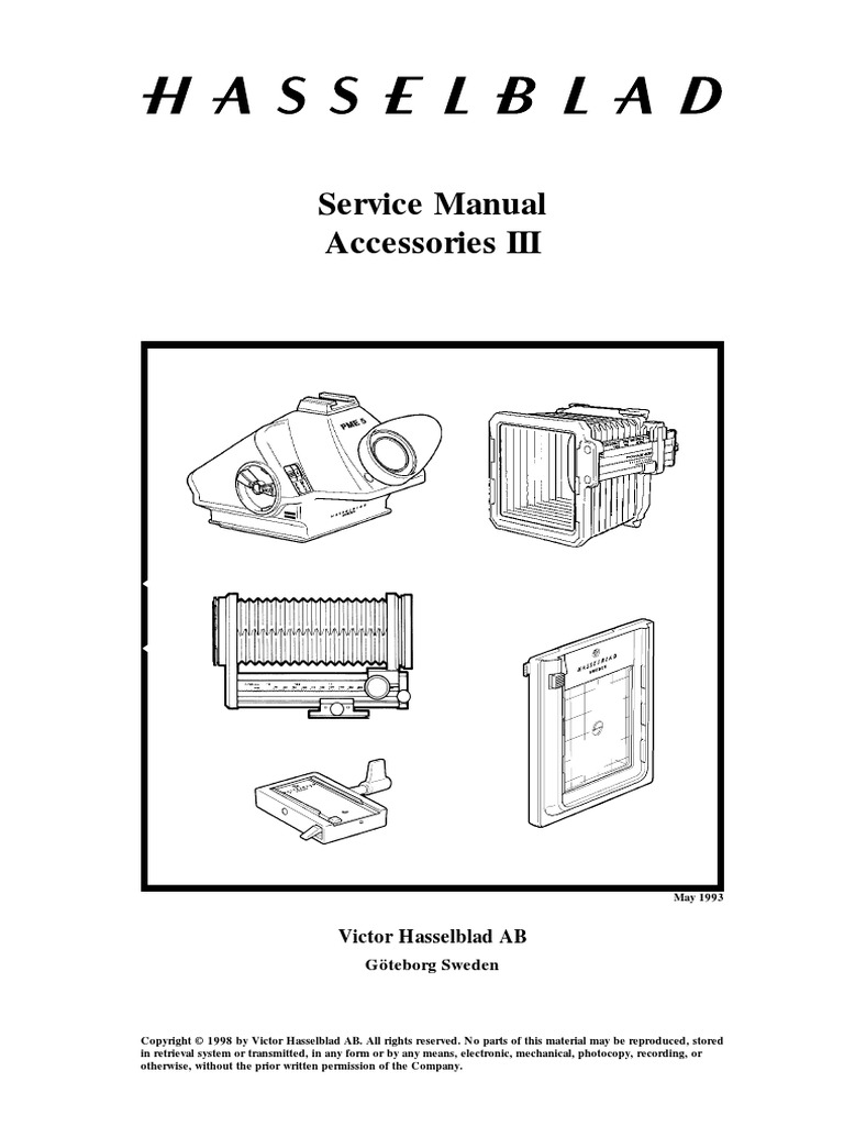 Hasselblad Manual Accessoires PDF | PDF | Flash (Photography