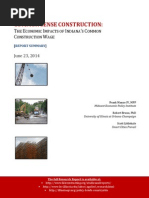 Common Sense Construction: Report Summary