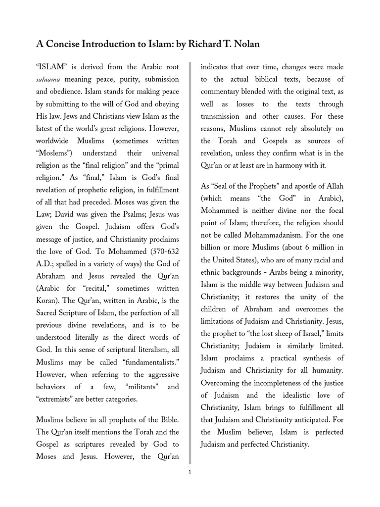 Understanding Islam: Beliefs and Practices | PDF | Ummah | Revelation