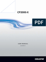 020 100031 01 Christie CP2000 X User Manual