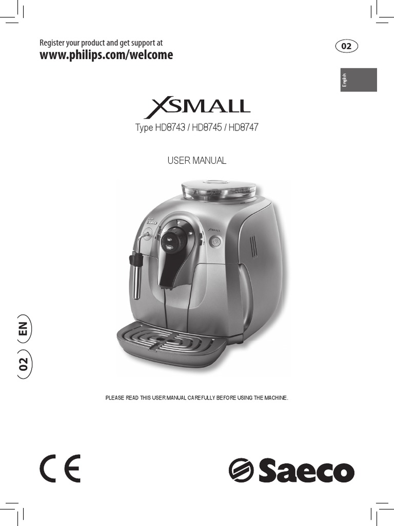 Xsmall Cafetera espresso superautomática HD8745/47