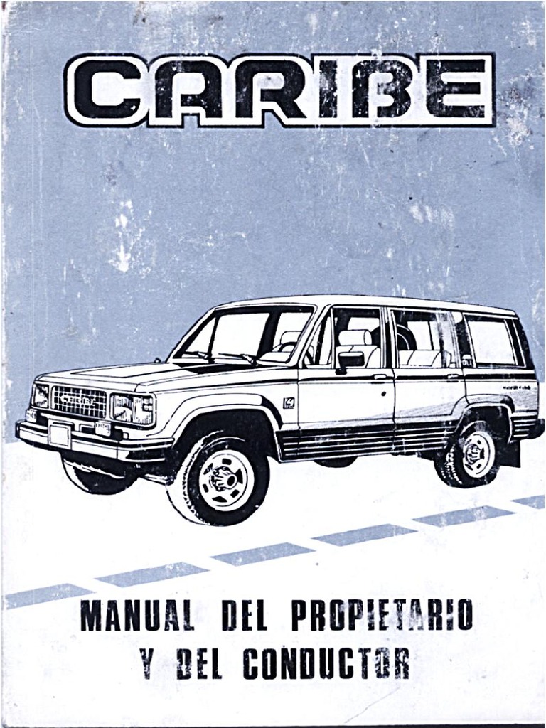 Isuzu Caribe 442 Manual Del Propietario