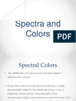 Spectra and Colors