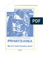 Privatizarea de Ce Cum Pentru Cine