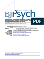 Multidimensional Measure of Psychological Responses To Appraisals of Anomalous Experiences Interview (AANEX) : A
