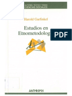 Garfinkel Harold - Estudios en Etnometodologia