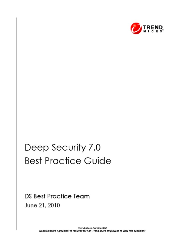Deep Security 7 Best Practice Guide | PDF | Firewall (Computing) | 64 ...
