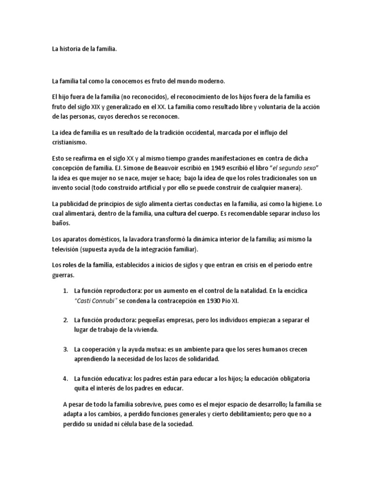 Evolución de la familia en la sociedad moderna | PDF | Familia | Mujer