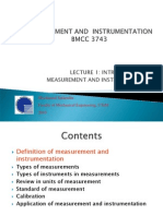Lecture 1: Introduction To Measurement and Instrumentation