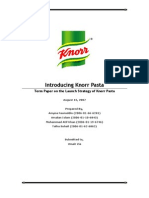 Principles of Marketing Term Paper On Knorr Pasta