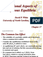 Chap 7 Additional Aspects of Aqueous Equilibria