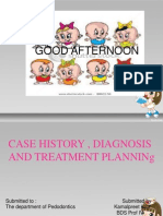 Case History, Diagnosis and Treatment Planning