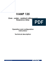 Over-, Under-, Residual Voltage and Frequency Relay