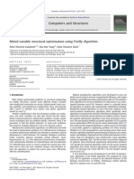 2011-Mixed Variable Structural Optimization Using Firefly Algorithm