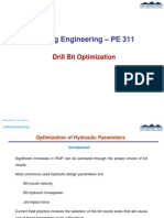 Drilling Engineering - PE 311: Drill Bit Optimization