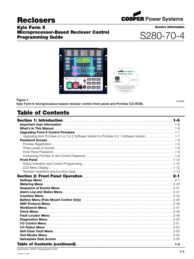 Reclosers: Kyle Form 6 Microprocessor-Based Recloser Control ...