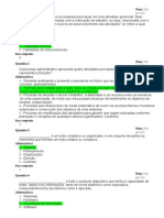 Fundamentos Da Administração Da Informação - Avaliação 1