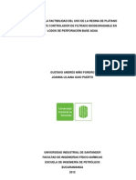 Estudio de La Factibilidad Del Uso de La Resina de Plátano Como Agente Controlador de Filtrado Biodegradable en Lodos de Perforación Base Agua