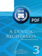 IRIB-A Dúvida Registrária