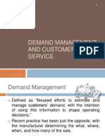 Demand MGMT and Customer Service