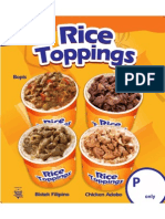 Rice Toppings Poster - 14x16