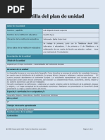 plantilla del plan de unidad