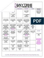 Main Class Schedule