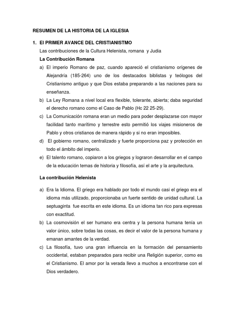 Resumen de la Historia de la Iglesia | PDF | Mahoma | Cruzadas
