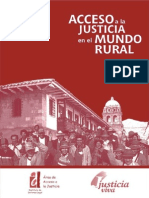 Acceso a La Justicia en El Mundo Rural