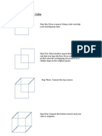 One Point Perspective Cube Guide | PDF | Perspective (Graphical) | Space
