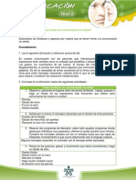 Actividad 3 Cómo Estoy Frente A La Comunicación No Verbal