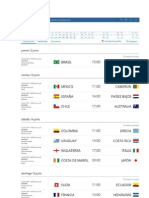 Horarios Mundial