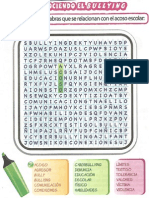 Sopa Letras Sobre El Bullying