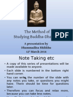 Study Method of The Buddha