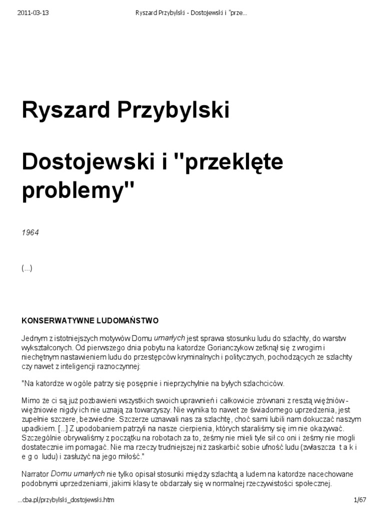 Zbrodnia I Kara Pdf Wolne Lektury