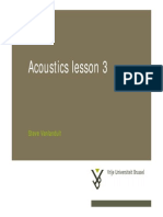 Acoustics Lesson 3
