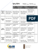 Bake A Book Judgeing Rubric