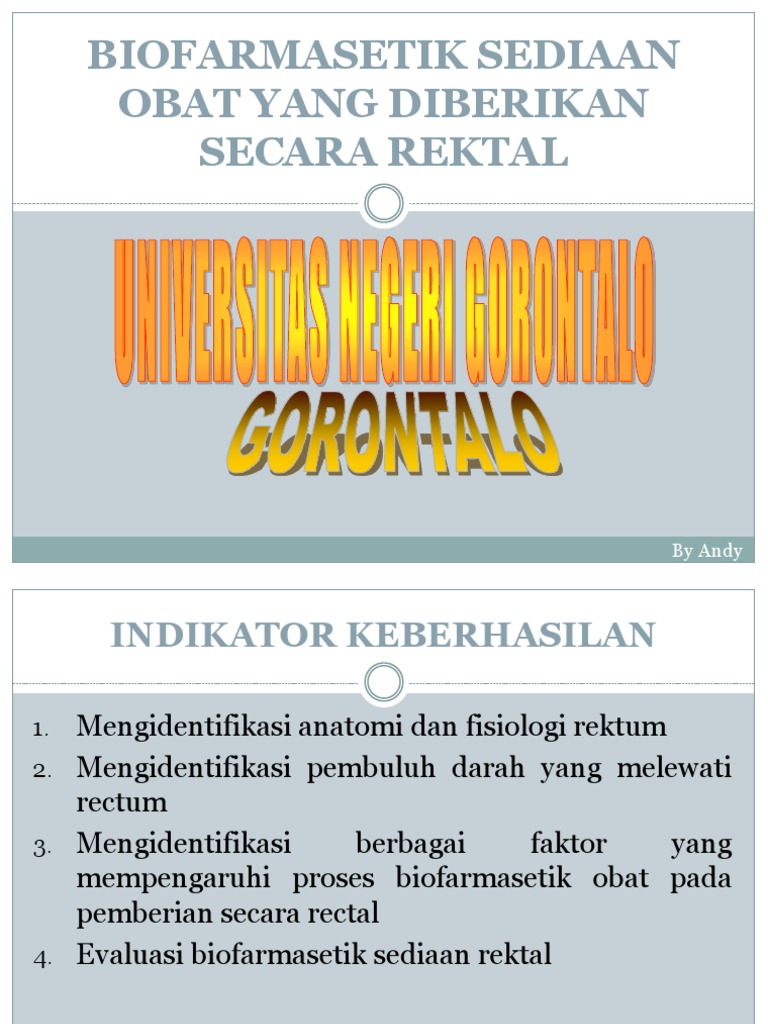 Biofarmasetik Sediaan Obat Rektal | PDF | Kesehatan Holistik