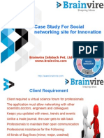 Case Study For Social networking site for Innovation